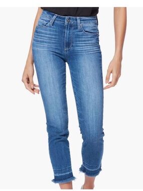 PAIGE Hoxton Slim Crop Jeans- 28- medium wash MSRP $330